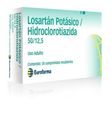 LOSARTAN/HIDROCLOTIAZIDA 50/12.5 MG X30 COMPRIMIDOS