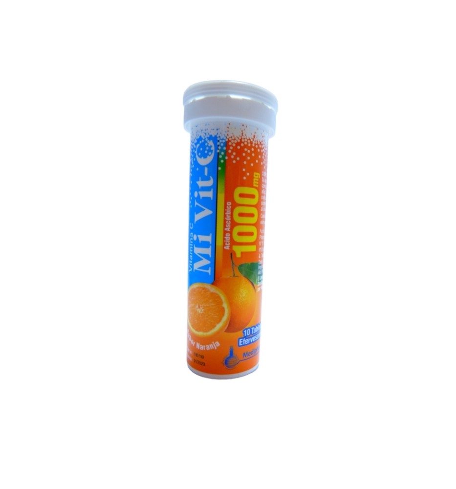 MIVIT C NARANJA 1000mg X10COM.EFERVESCENTE MIVIT C NARANJA 1000mg X10COM.EFERVESCENTE