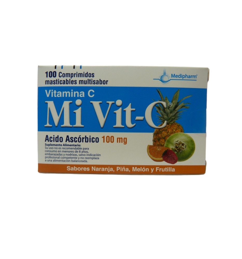 MIVIT C 100mg X 100 COM.MASTICABLES MIVIT C 100mg X 100 COM.MASTICABLES