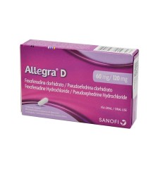 ALLEGRA D 60 MG / 120 MG X 20 COMPRIMIDOS RECUBIERTOS