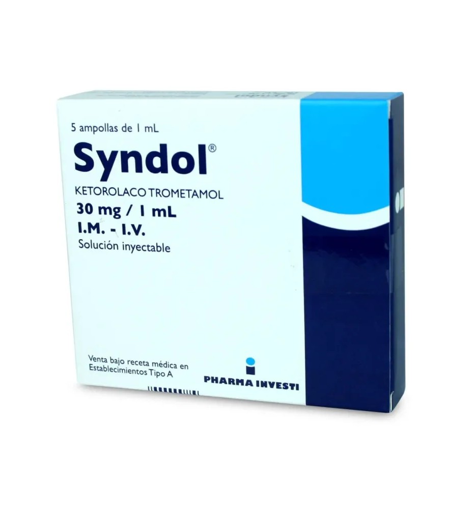 SYNDOL 60 MG / 2 ML I.V. X 5 AMPOLLAS SYNDOL 60 MG / 2 ML I.V. X 5 AMPOLLAS