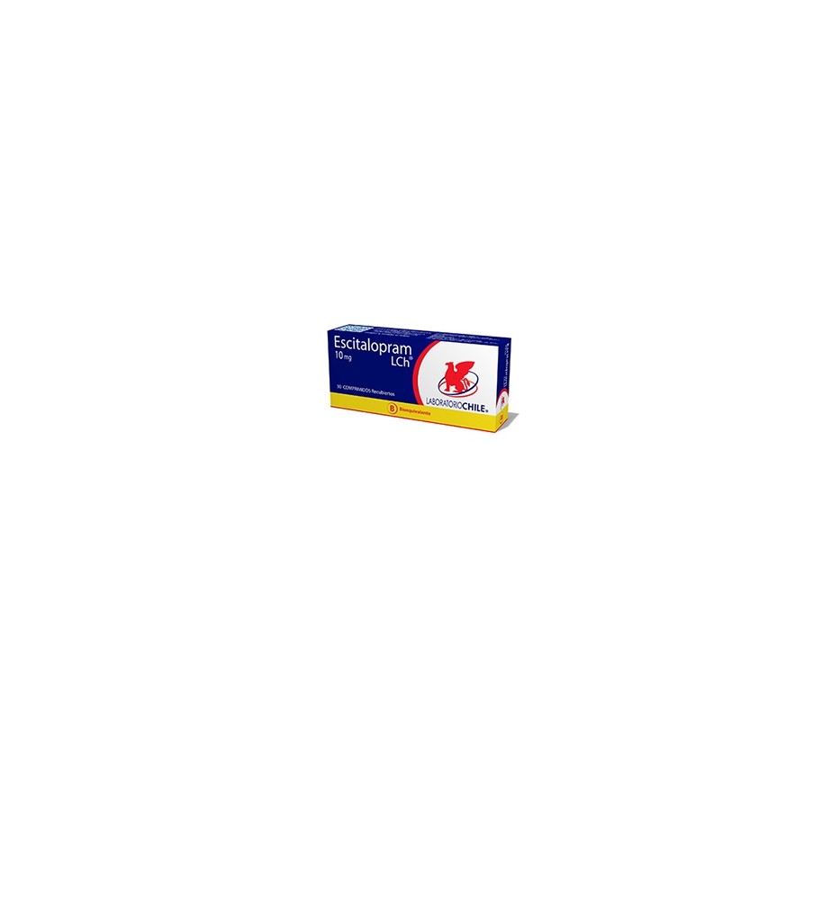ESCITALOPRAM 10 MG X30 COMPRIMIDOS RECUBIERTOS ESCITALOPRAM 10 MG X30 COMPRIMIDOS RECUBIERTOS