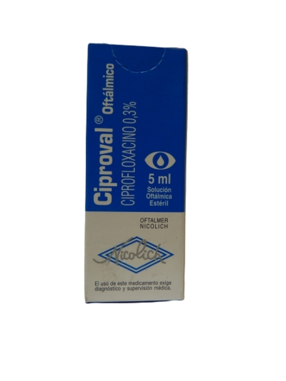 CIPROVAL 0.3 % X 5 ML SOLUCION OFTALMICA
