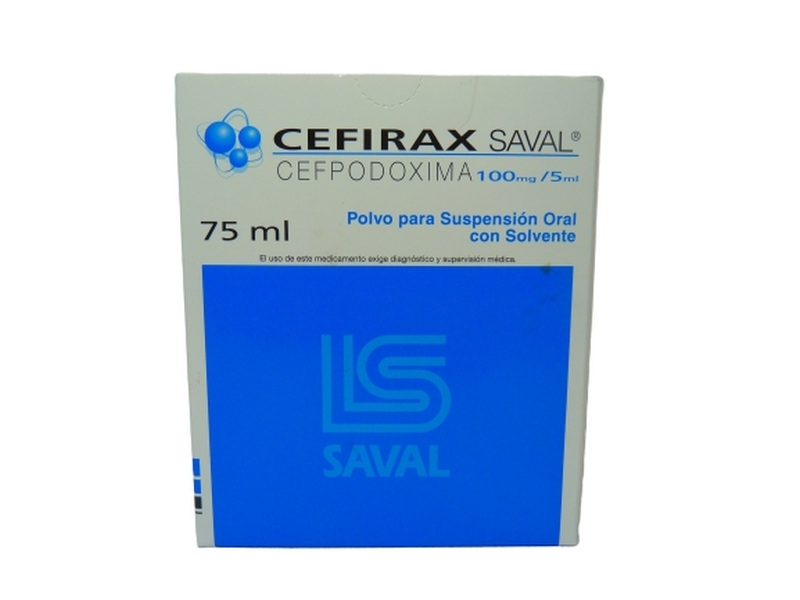 CEFIRAX 100 MG / 5 ML X 75 ML POLVO PARA SUSPENSION ORAL