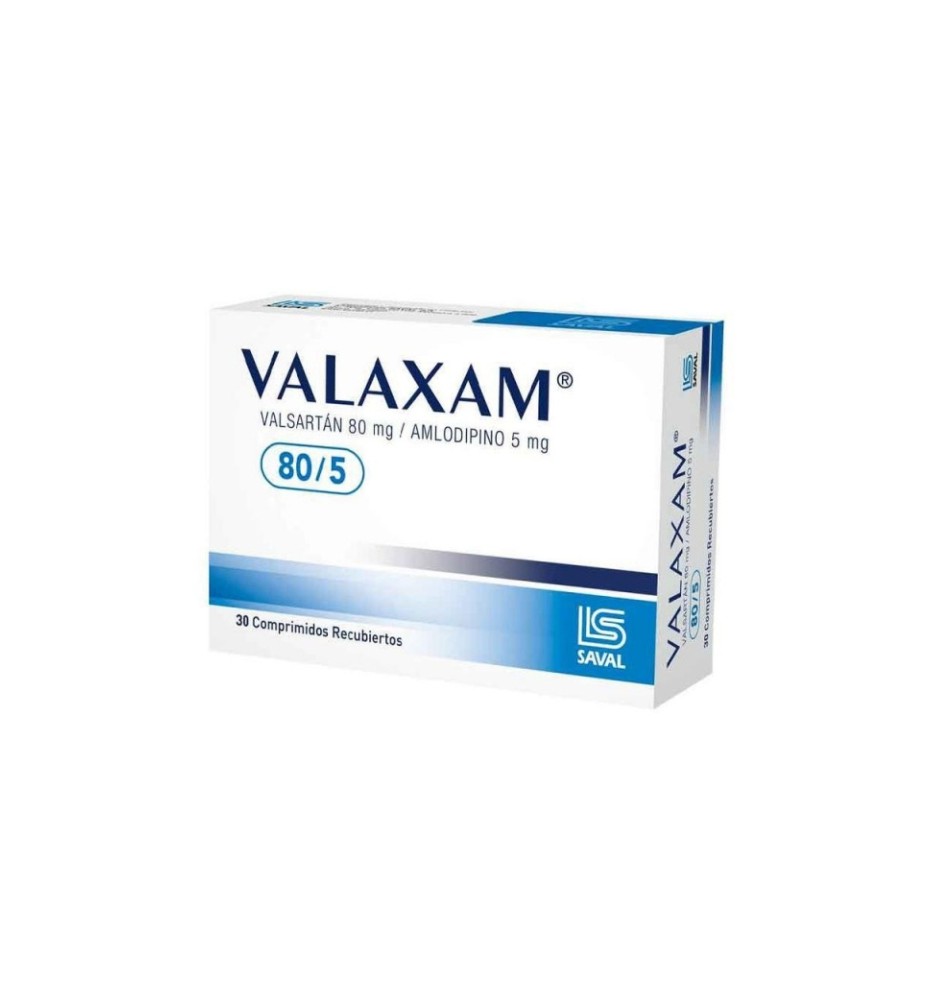 VALAXAM 80/5 MG X30 COMPRIMIDOS VALAXAM 80/5 MG X30 COMPRIMIDOS