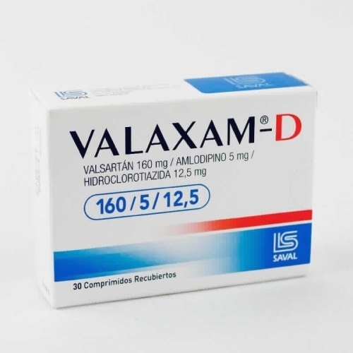 VALAXAM D 160/5/12.5 MG X30 COMPRIMIDOS