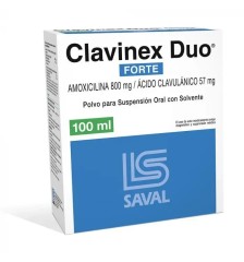 CLAVINEX DUO FORTE 800 MG / 57 MG X 100 ML SUSPENSION ORAL