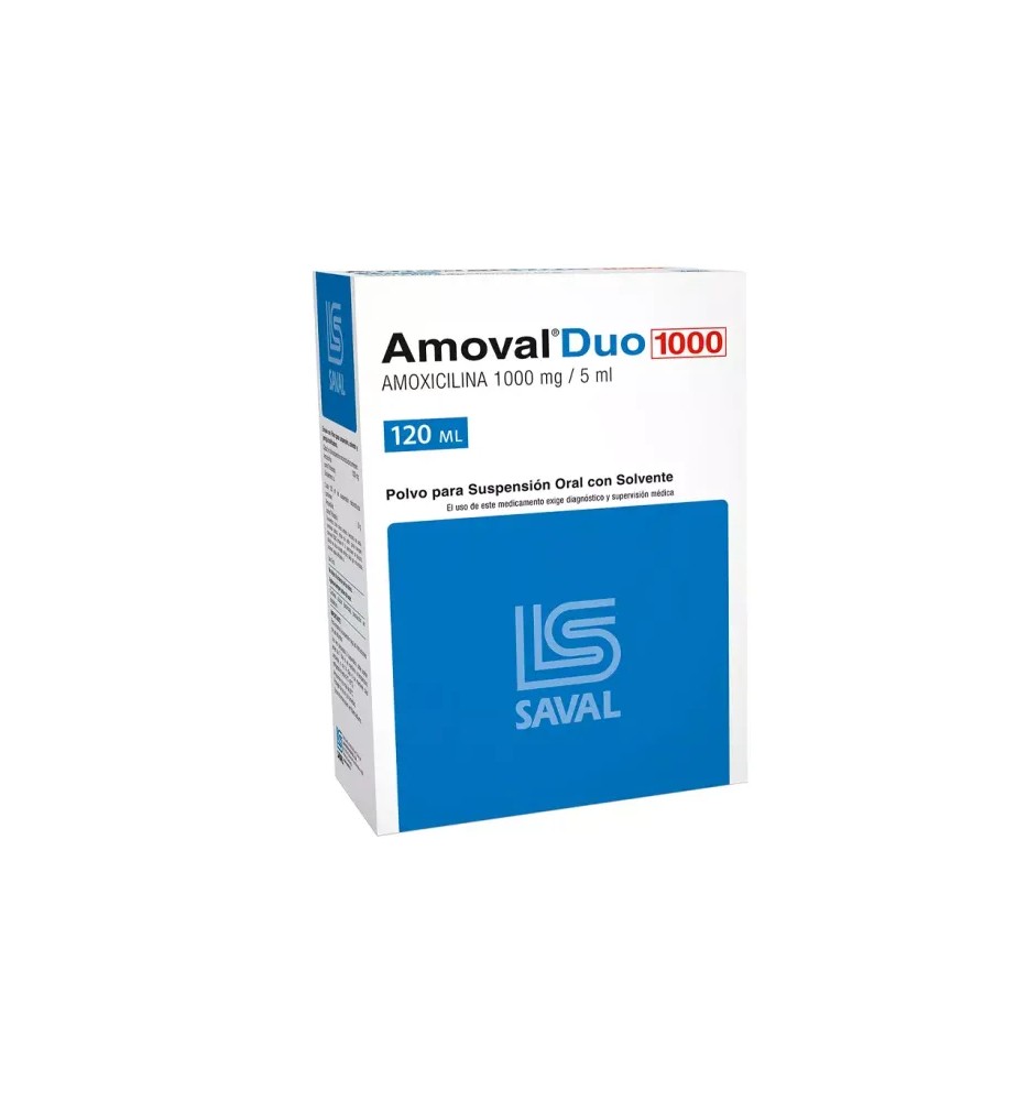 AMOVAL 1000 MG / 5 ML SUSPENSION ORAL 1000MG X120 AMOVAL 1000 MG / 5 ML SUSPENSION ORAL 1000MG X120