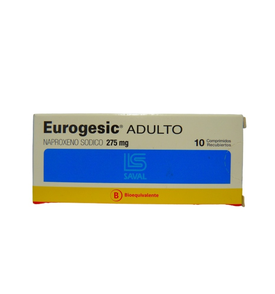 EUROGESIC AD 275MG X10 COMPRIMIDOS