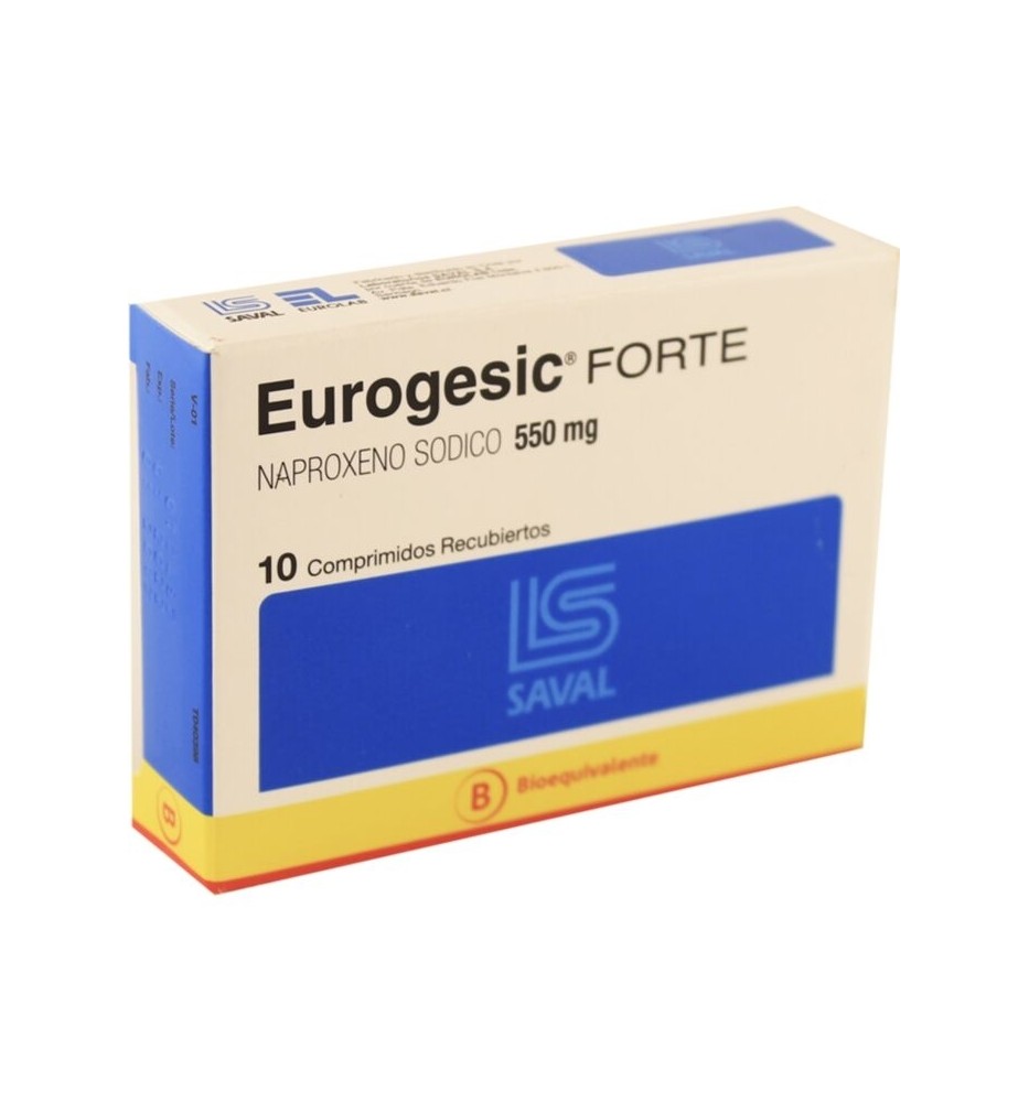 EUROGESIC FORTE 550MG X10 COMPRIMIDOS