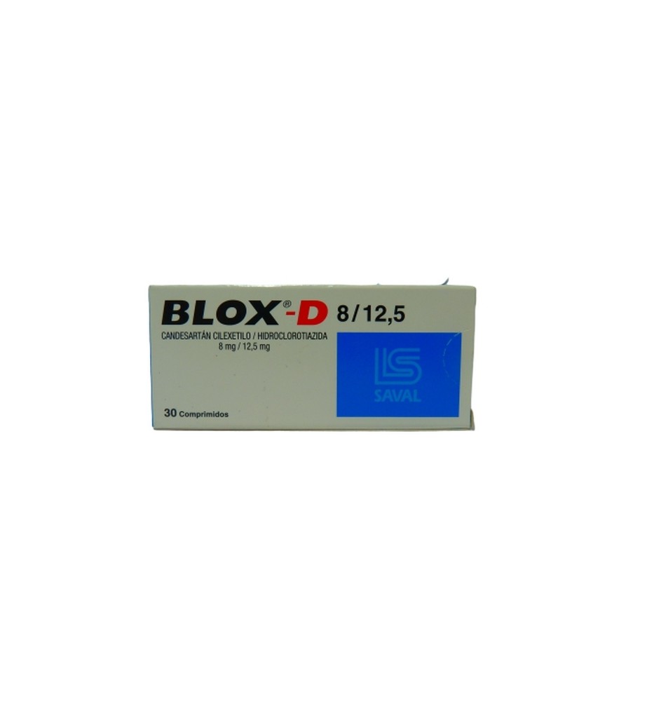 BLOX-D 8 MG / 12,5 MG X 30 COMPRIMIDOS BLOX-D 8 MG / 12,5 MG X 30 COMPRIMIDOS