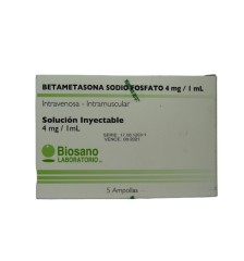 BETAMETASONA 4MG/ML X5 AMPOLLAS