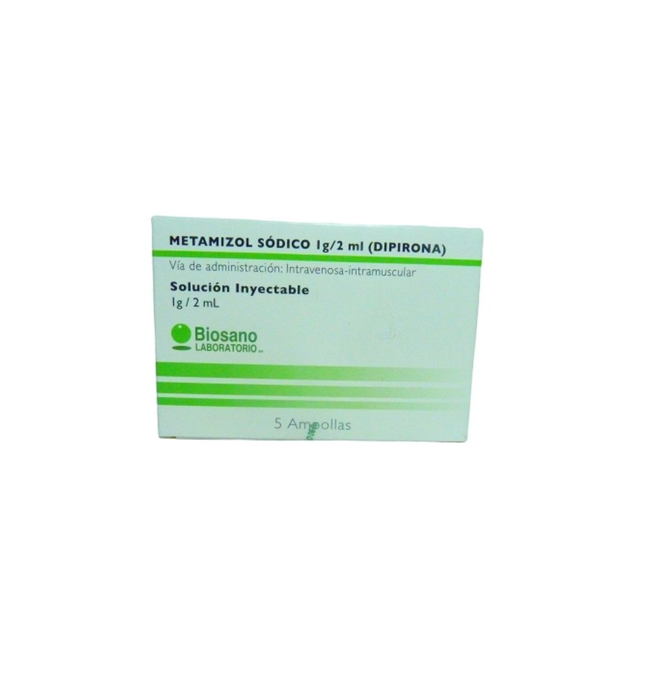 METAMIZOL SODICO 1G X5 AMPOLLAS METAMIZOL SODICO 1G X5 AMPOLLAS