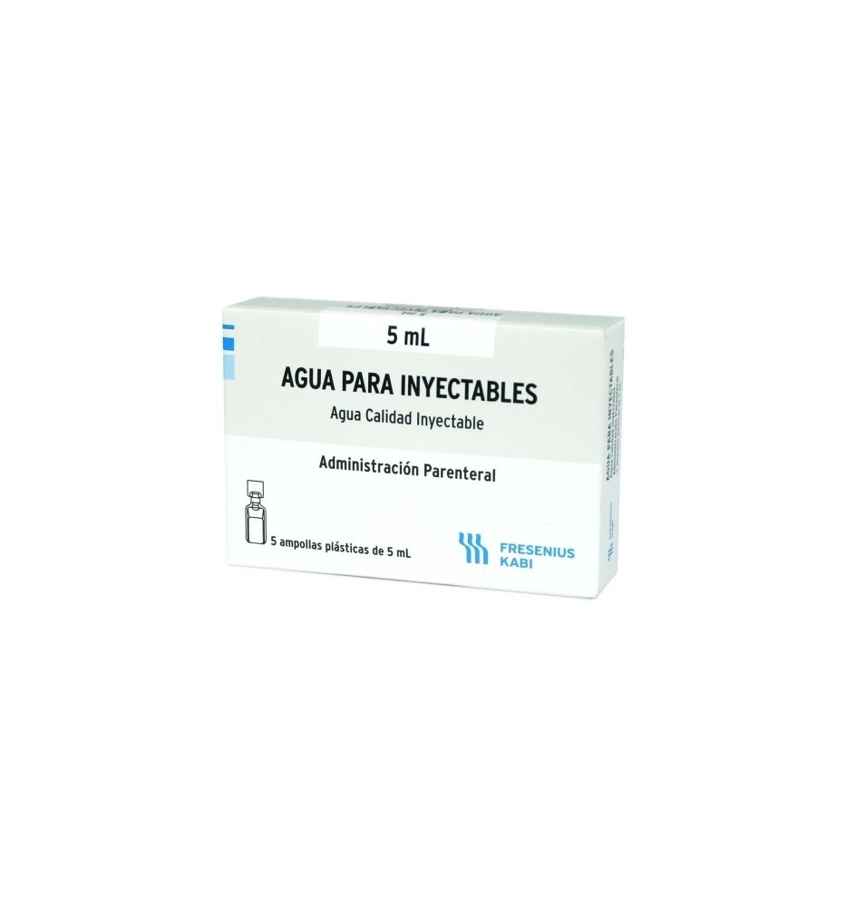 AGUA INTECTABLE 10 ML X 5 AMPOLLAS