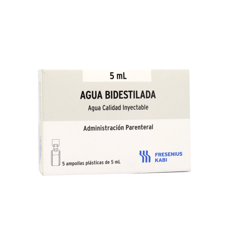 AGUA INTECTABLE 10 ML X 5 AMPOLLAS