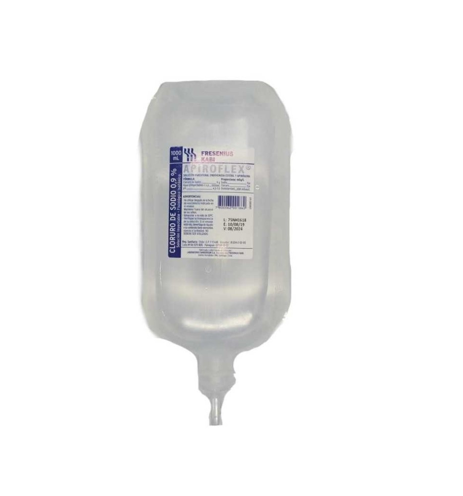 CLORURO DE SODIO 0.9% 1000ML CLORURO DE SODIO 0.9% 1000ML