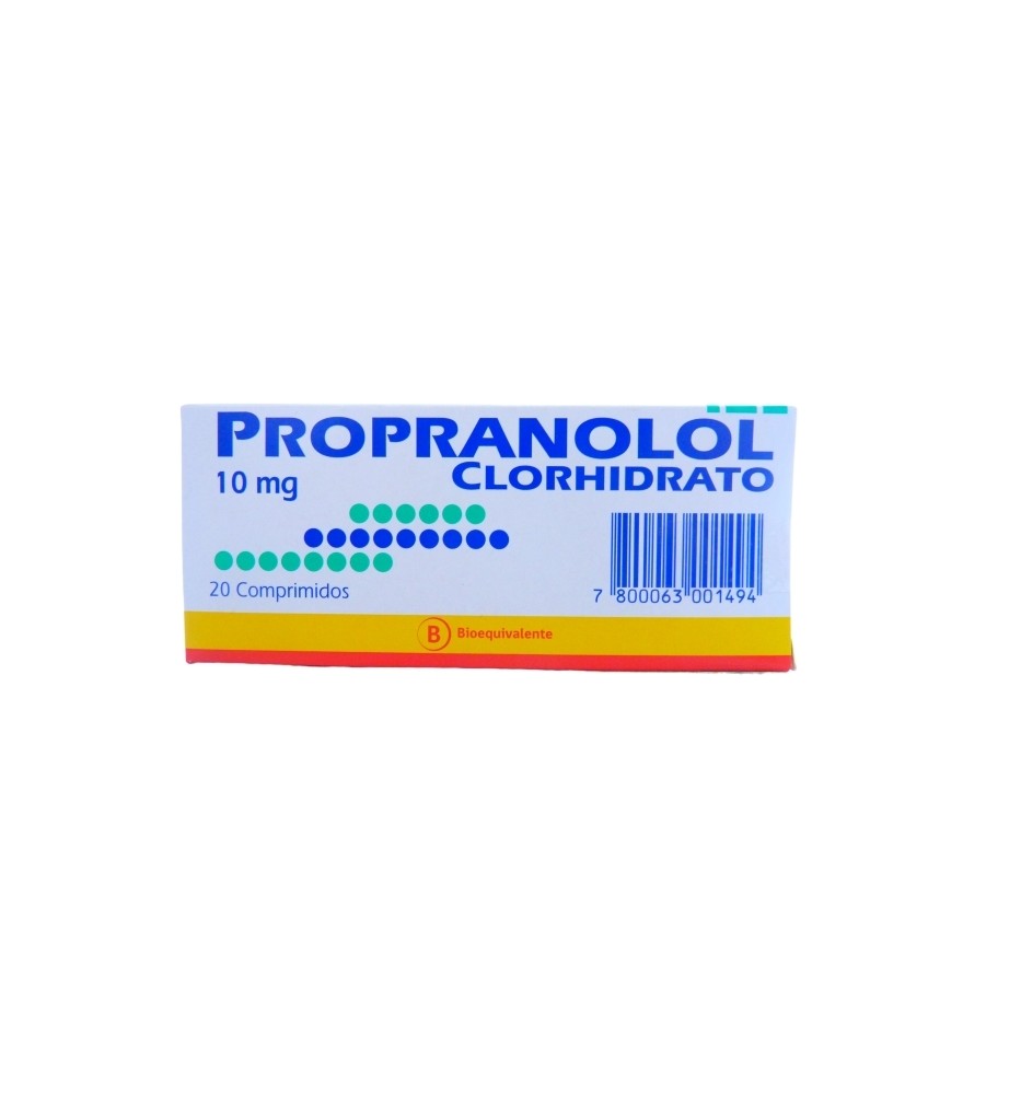PROPRANOLOL 10MG X20 COMPRIMIDOS