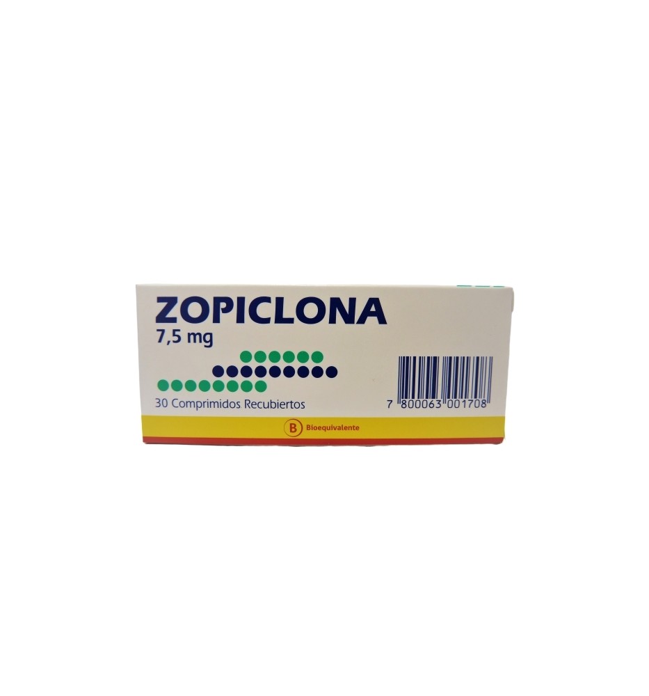 ZOPICLONA 7.5 MG X30 COMPRIMIDOS ZOPICLONA 7.5 MG X30 COMPRIMIDOS