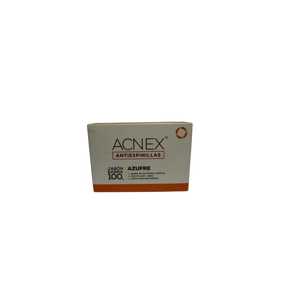 ACNEX AZUFRE JABON BARRA 100G ACNEX AZUFRE JABON BARRA 100G