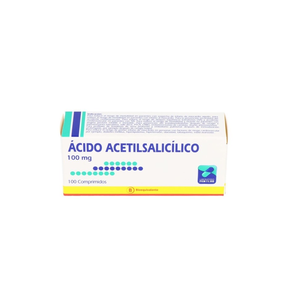 ACIDO ACETIL SALICILICO 100 MG X 100 COMPRIMIDOS