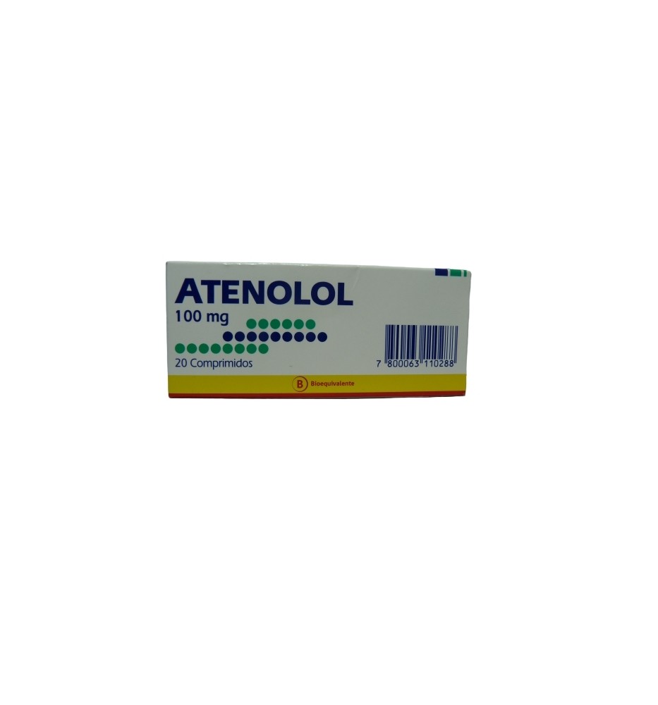 ATENOLOL 100MG X20 COMPRIMIDOS ATENOLOL 100MG X20 COMPRIMIDOS