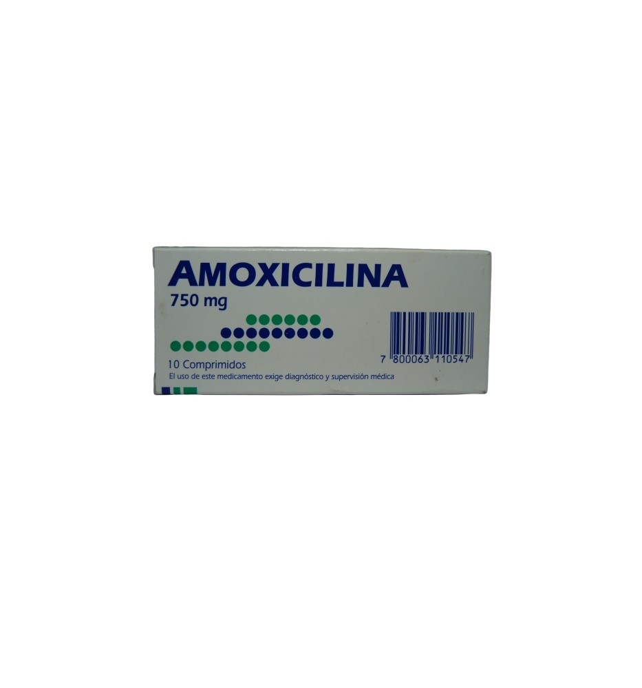 AMOXICILINA 750 MG X10 COMPRIMIDOS