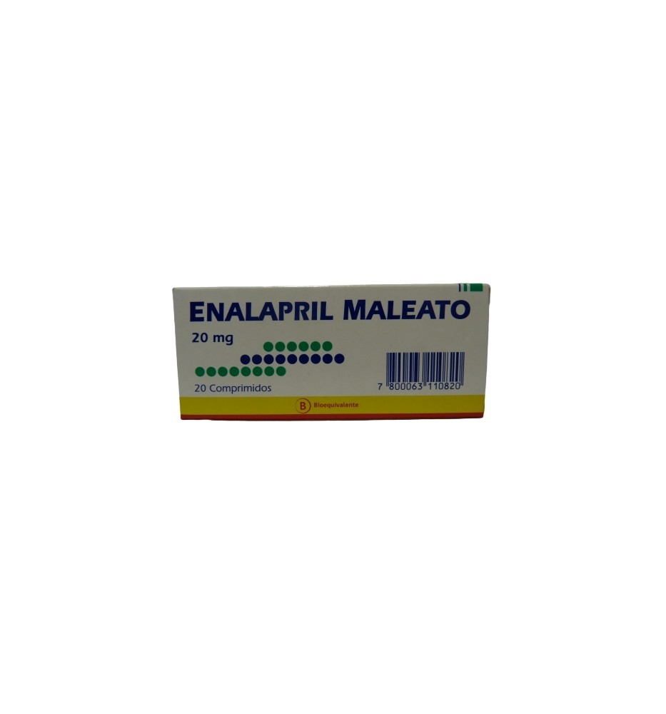 ENALAPRIL 20 MG X 20 COMPRIMIDOS ENALAPRIL 20 MG X 20 COMPRIMIDOS
