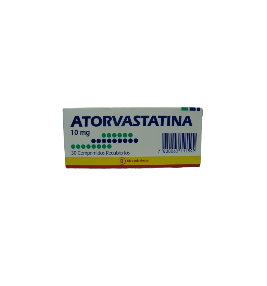 ATORVASTATINA 10 MG X 30 COMPRIMIDOS ATORVASTATINA 10 MG X 30 COMPRIMIDOS