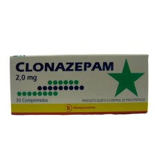 CLONAZEPAM 2.0 MG X 30 COMPRIMIDOS