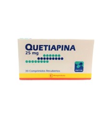 QUETIAPINA 25 MG X 30 COMPRIMIDOS RECUBIERTOS
