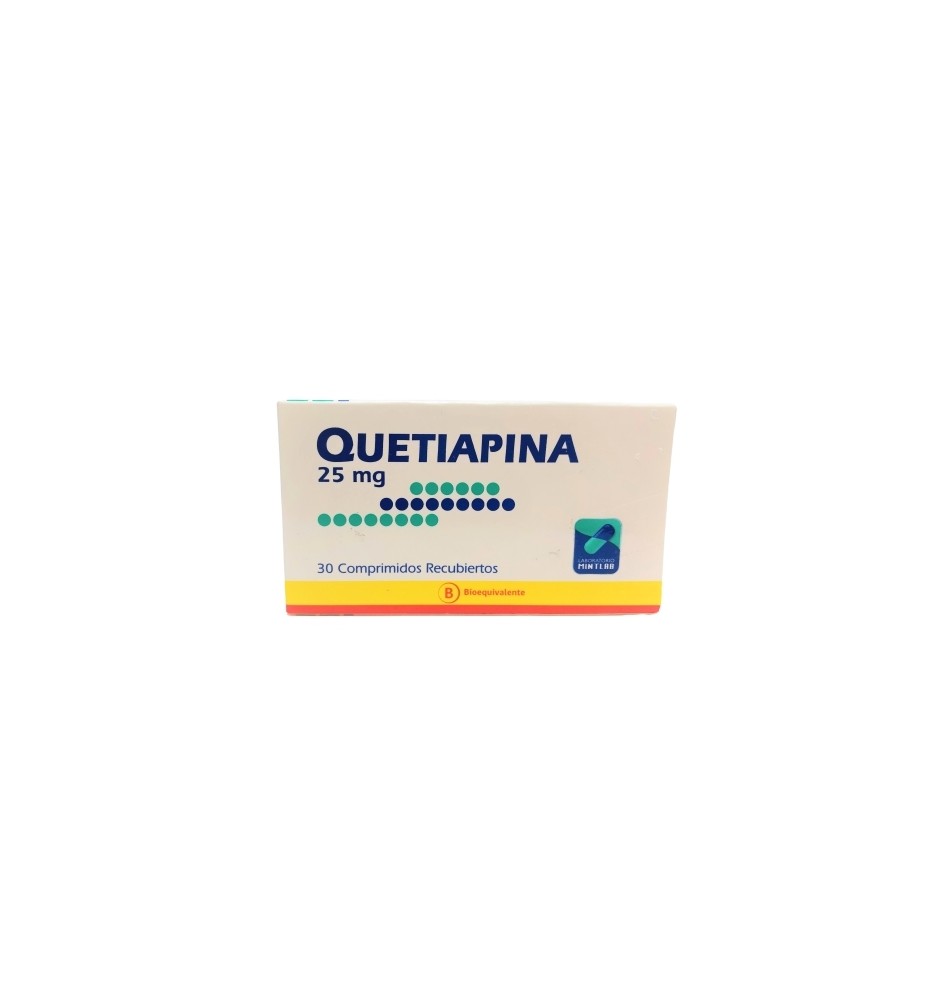QUETIAPINA 25 MG X 30 COMPRIMIDOS RECUBIERTOS QUETIAPINA 25 MG X 30 COMPRIMIDOS RECUBIERTOS