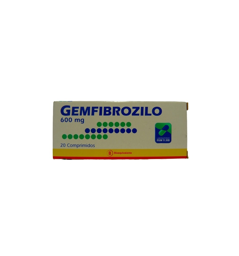 GEMFIBROZILO 600 MG X20 COMPRIMIDOS GEMFIBROZILO 600 MG X20 COMPRIMIDOS