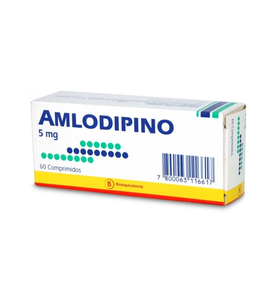 AMLODIPINO 5MG X60 COMPRIMIDOS AMLODIPINO 5MG X60 COMPRIMIDOS