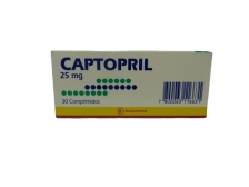 CAPTOPRIL 25 MG X 30 COMPRIMIDOS