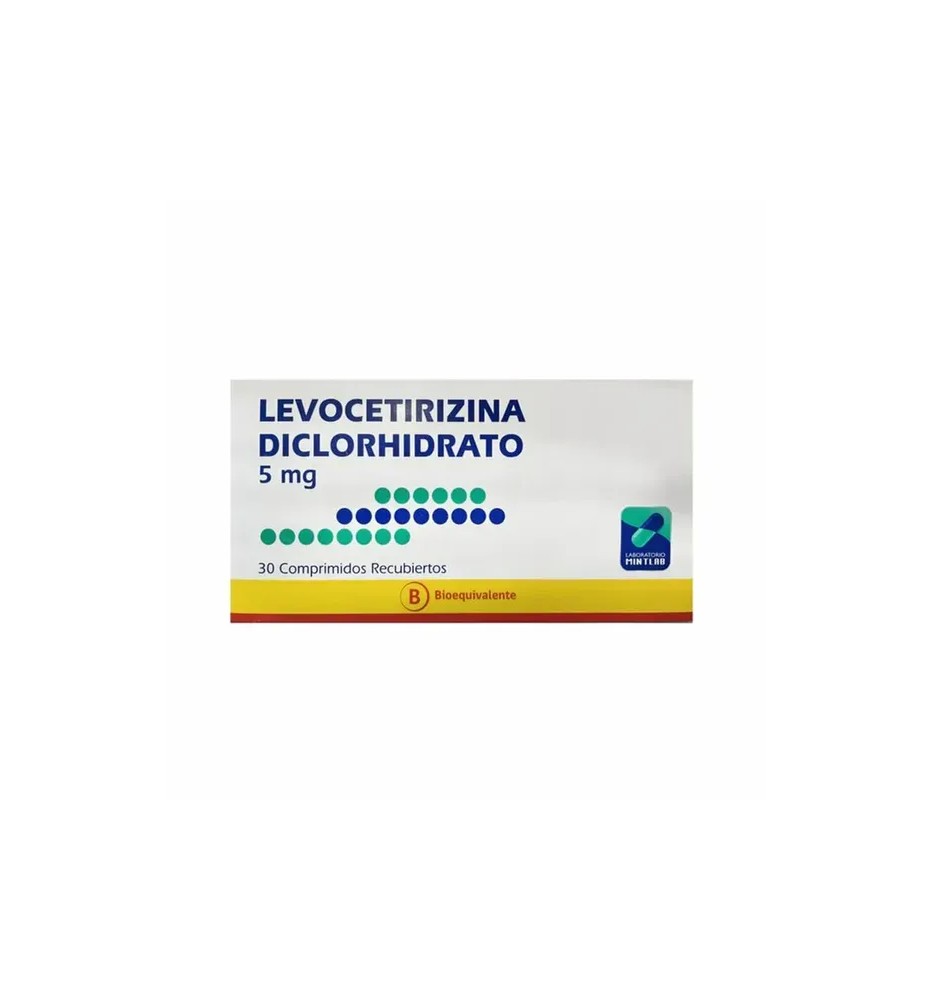LEVOCETIRIZINA 5 MG X 30COMPRIMIDOS LEVOCETIRIZINA 5 MG X 30COMPRIMIDOS