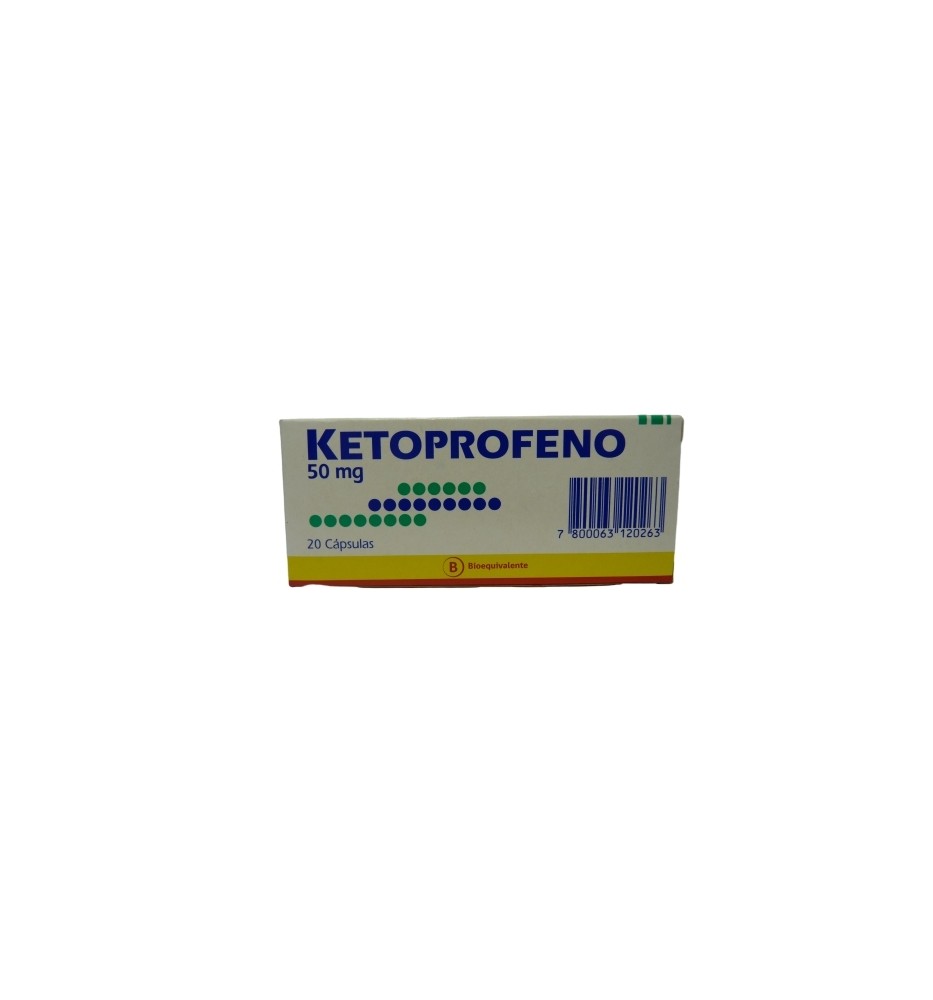 KETOPROFENO 50MG X20 CAPSULAS