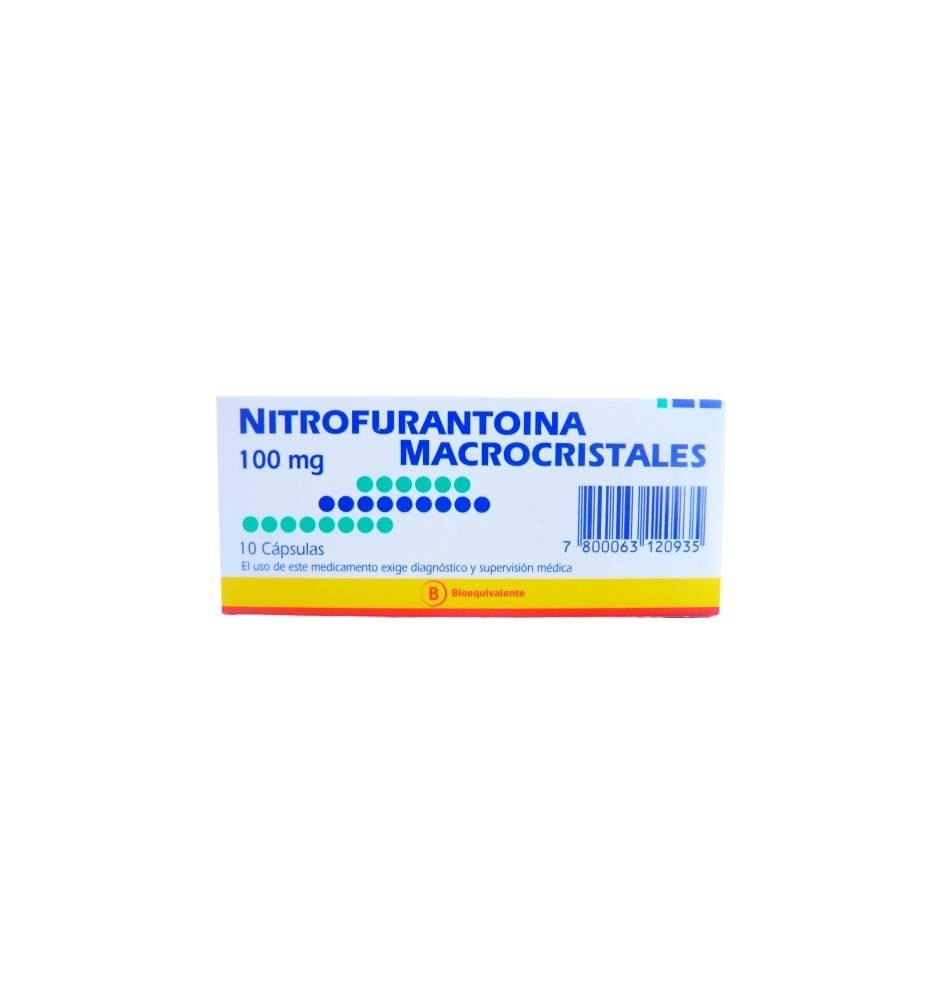 NITROFURANTOINA 100MG X10 CAPSULAS