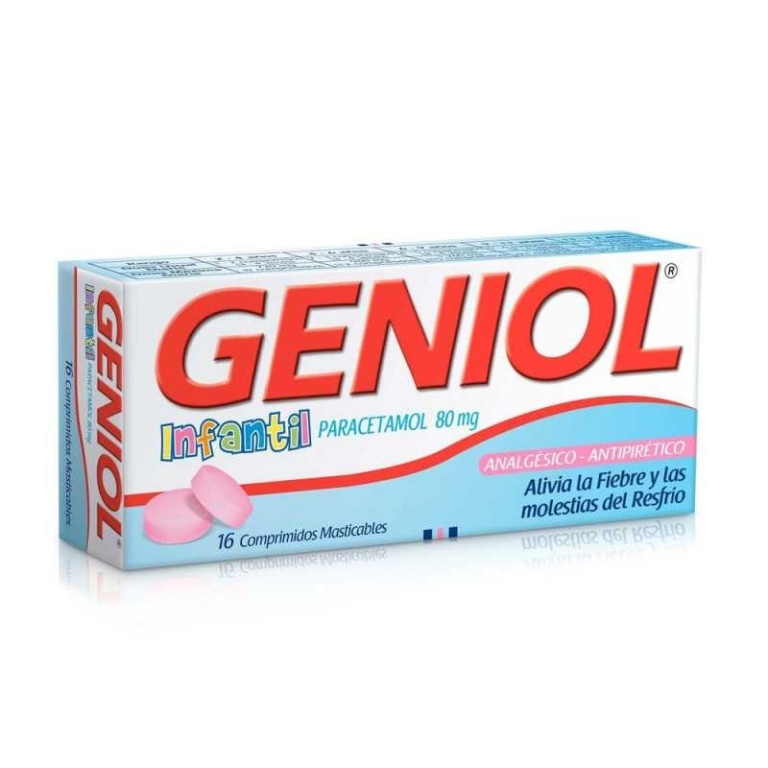 GENIOL INFANTIL 80 MG X16 COMPRIMIDOS