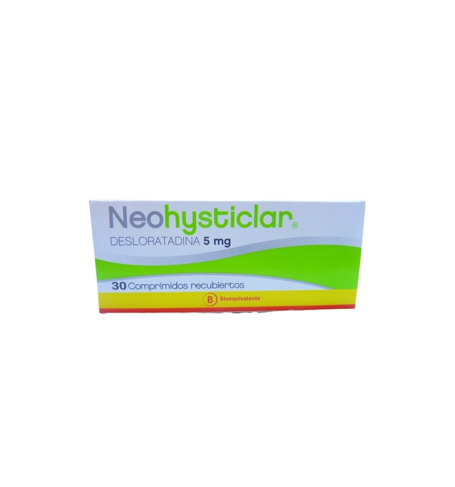 NEOHYSTICLAR 5 MG X 30 COMPRIMIDOS NEOHYSTICLAR 5 MG X 30 COMPRIMIDOS