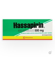 HASSAPIRIN 500 MG X20 COMPRIMIDOS