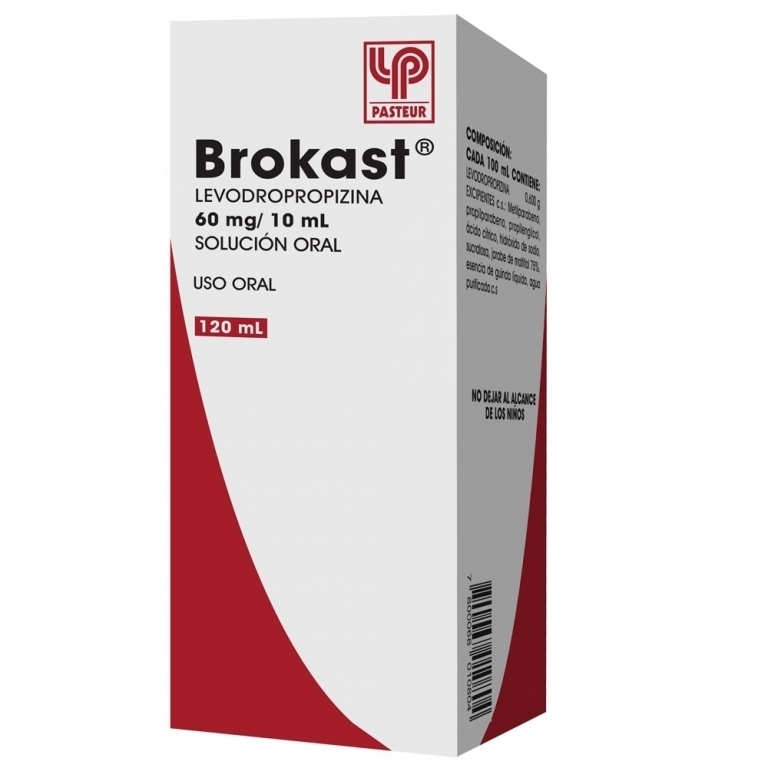 BROKAST 60 MG / 10 ML X 120 ML JARABE