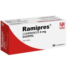 RAMIPRES 5 MG X 30 COMPRIMIDOS