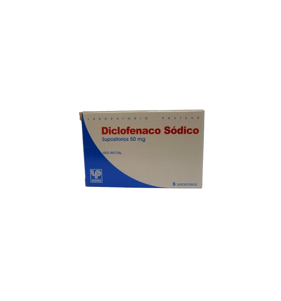 DICLOFENACO ADULTO 50 MG X 5 SUPOSITORIOS DICLOFENACO ADULTO 50 MG X 5 SUPOSITORIOS