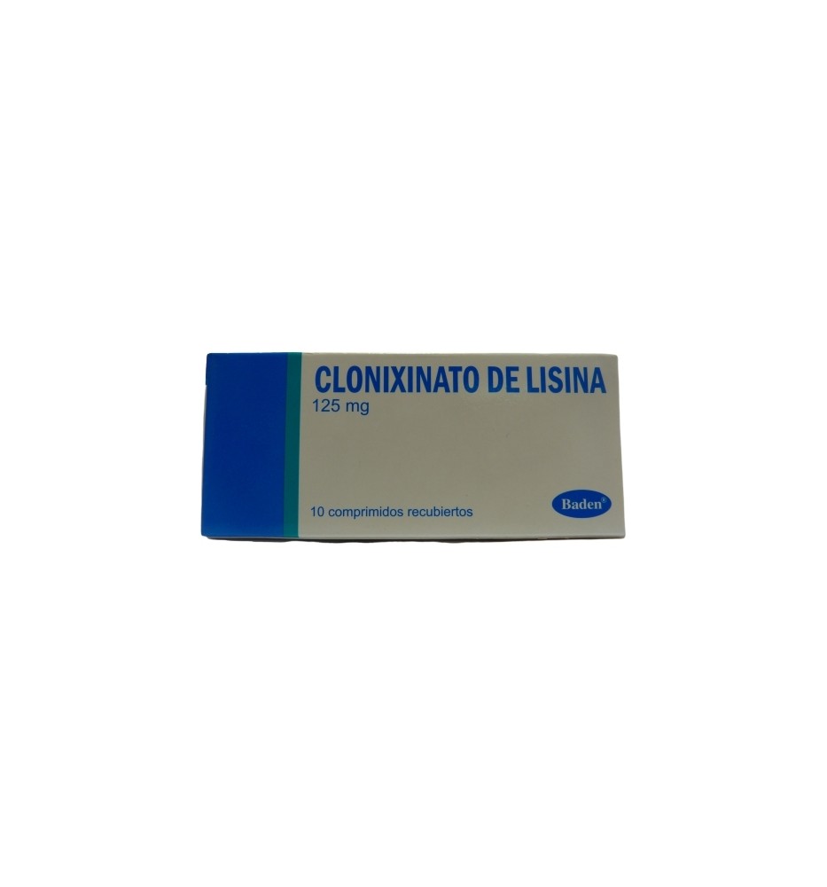 CLONIXINATO DE LISINA 125 MG X 10 COMPRIMIDOS CLONIXINATO DE LISINA 125 MG X 10 COMPRIMIDOS