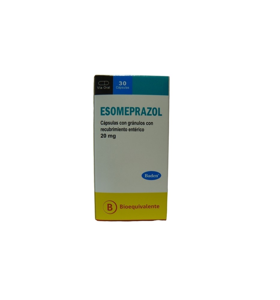 ESOMEPRAZOL 20 MG X30 CAPSULAS ESOMEPRAZOL 20 MG X30 CAPSULAS