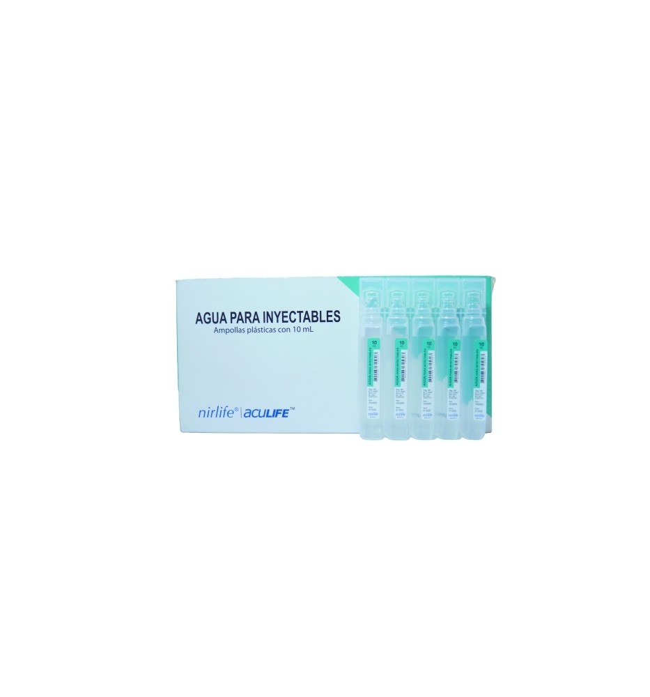 AGUA INTECTABLE 10 ML X 1 AMPOLLA