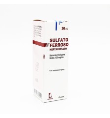 SULFATO FERROSO 125MG/ML X30 GOTAS