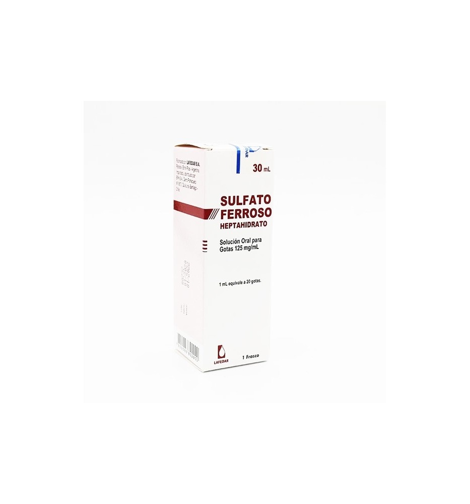 SULFATO FERROSO 125MG/ML X30 GOTAS