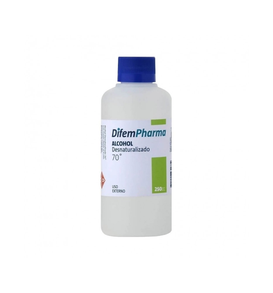 ALCOHOL DESNATURALIZADO 70 X 250 ML ALCOHOL DESNATURALIZADO 70 X 250 ML