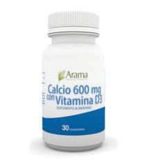 CALCIO 600mg + VIT D X 30COM